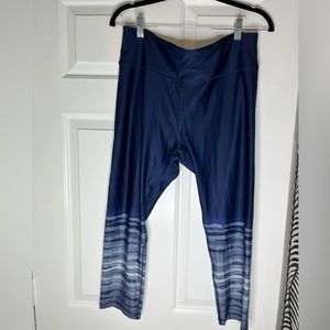 Blue workout leggings